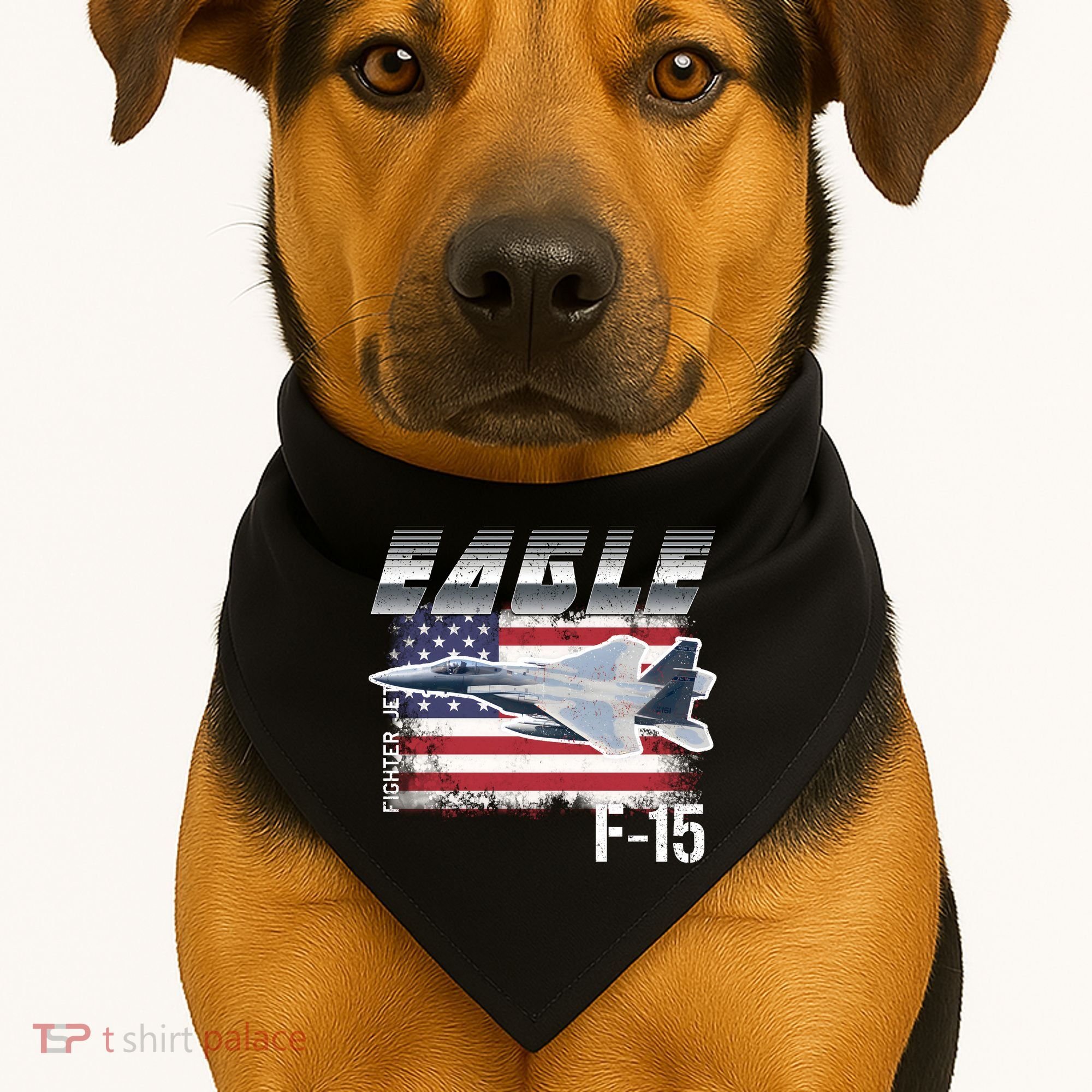 Eagle F 15 Aircraft USA-Made Doggie Bandana