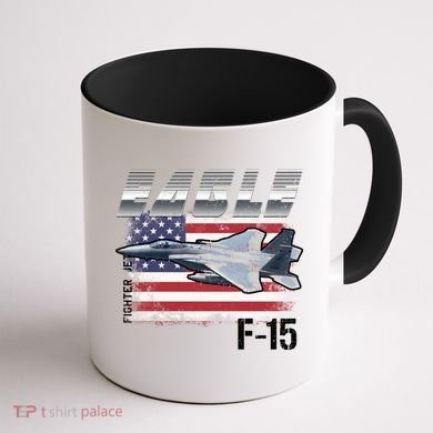 Eagle F 15 Aircraft Coffee Mug back