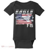Eagle F 15 Aircraft Baby Bodysuit thumb 0