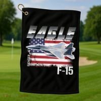 Eagle F 15 Aircraft Golf Towel thumb 1
