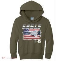 Eagle F 15 Aircraft Kids Hoodie thumb 0