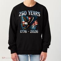 Eagle Flag 250 Years 1776-2026 250th Birthday Women's Sweatshirt thumb 0