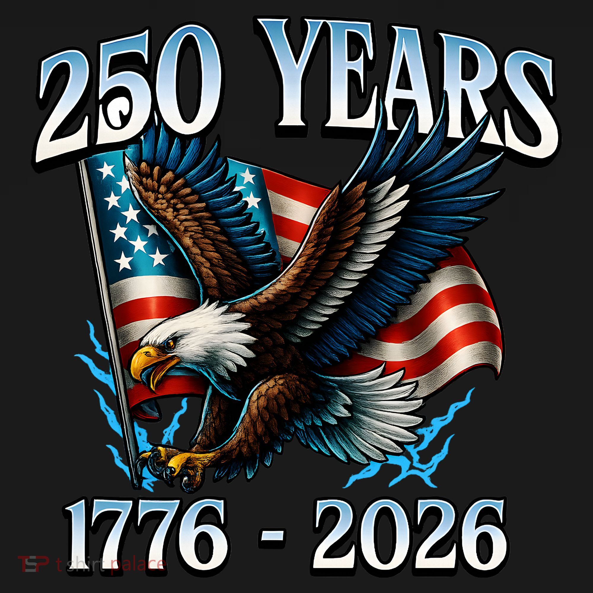 Eagle Flag 250 Years 1776-2026 250th Birthday Sweatshirt