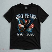 Eagle Flag 250 Years 1776-2026 250th Birthday T-Shirt thumb 5