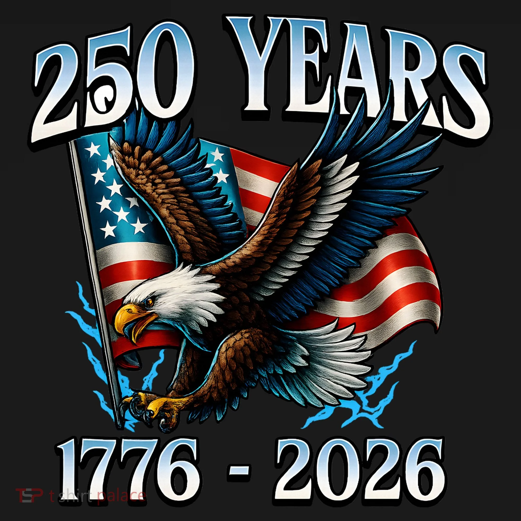 Eagle Flag 250 Years 1776-2026 250th Birthday Button