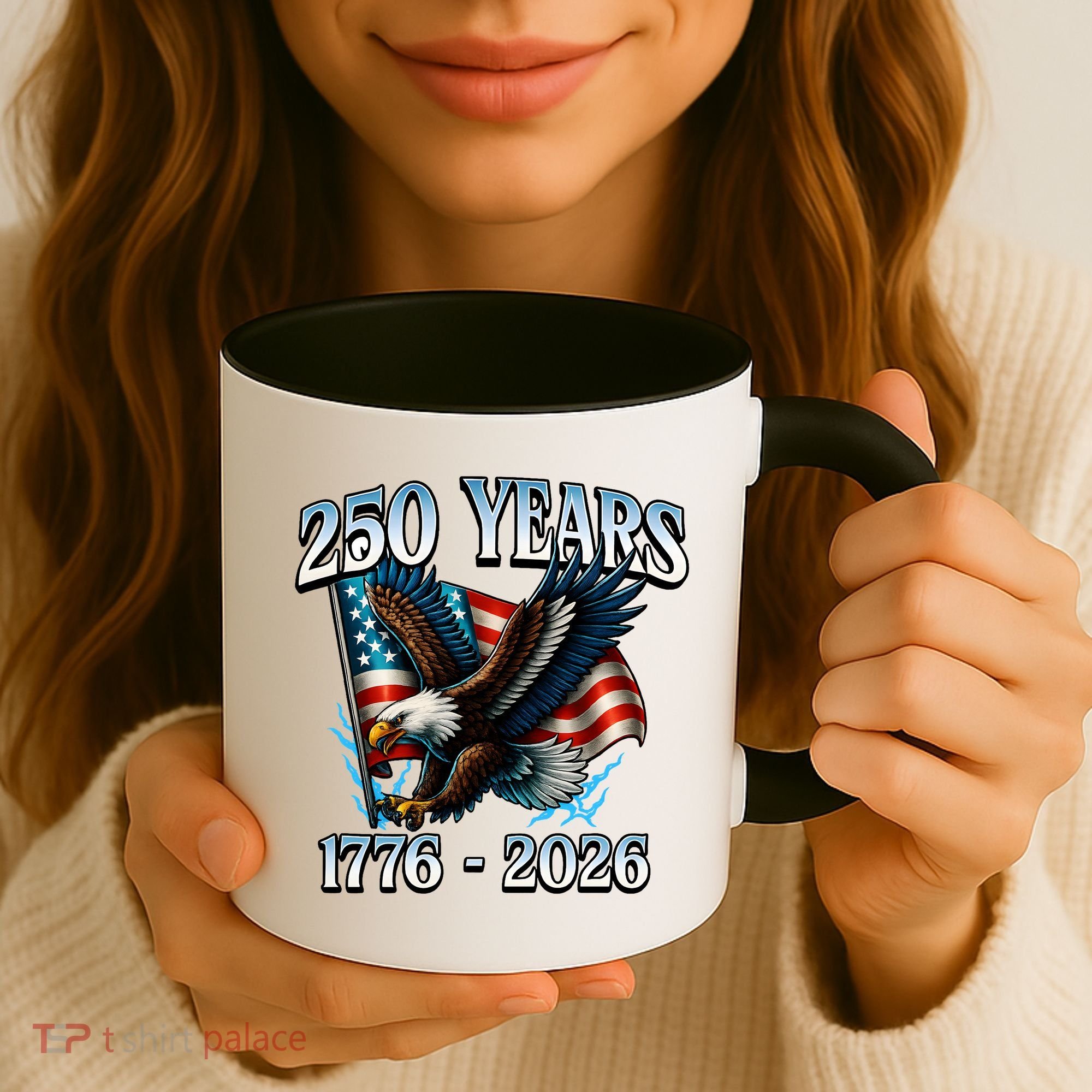 Eagle Flag 250 Years 1776-2026 250th Birthday Coffee Mug