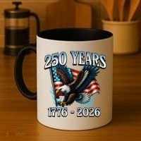 Eagle Flag 250 Years 1776-2026 250th Birthday Coffee Mug thumb 4
