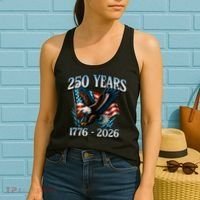 Eagle Flag 250 Years 1776-2026 250th Birthday Women's Tank Top thumb 2