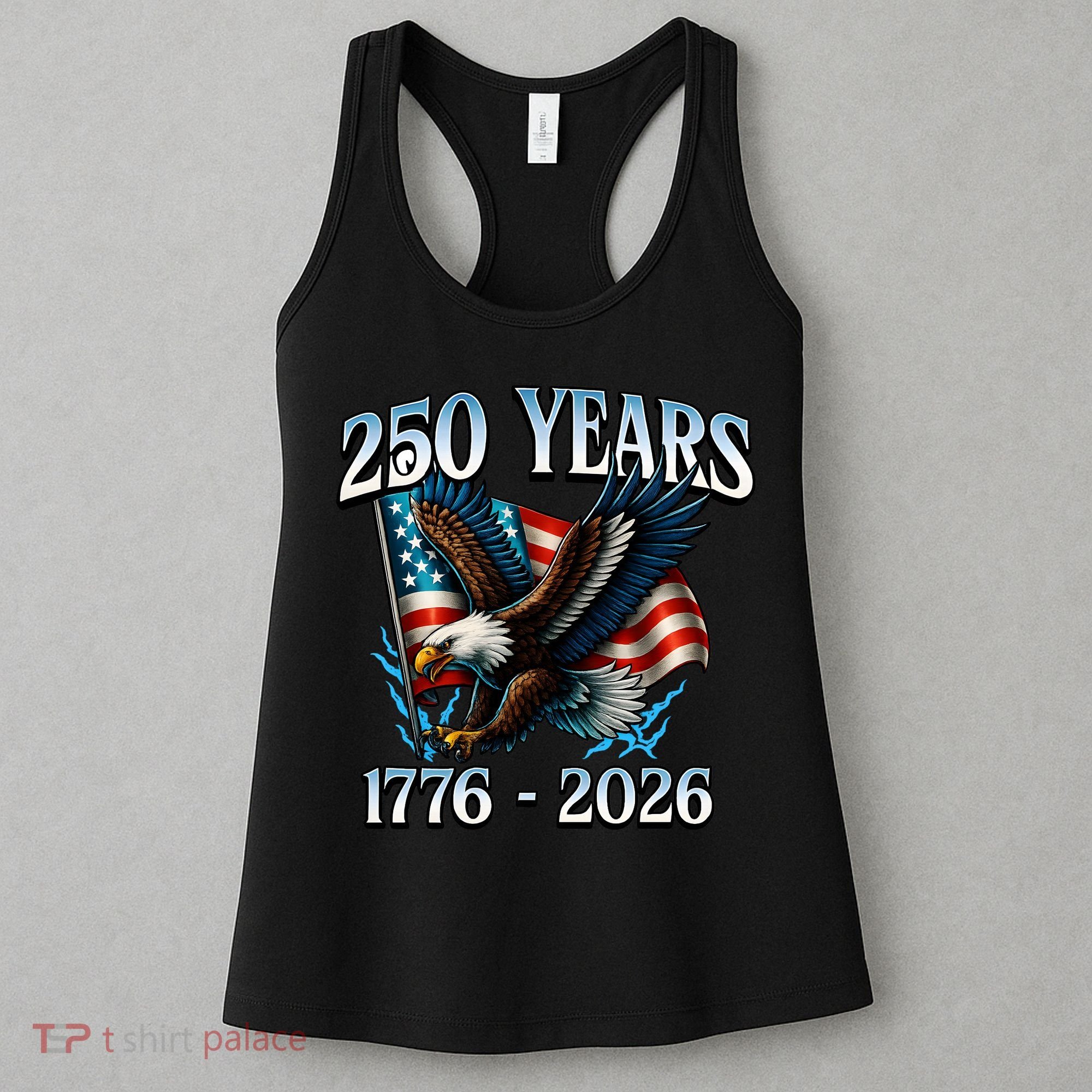 Eagle Flag 250 Years 1776-2026 250th Birthday Women's Tank Top