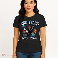 Eagle Flag 250 Years 1776-2026 250th Birthday Women's T-Shirt thumb 4