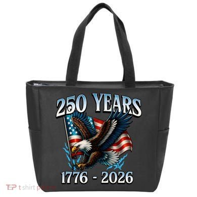 Eagle Flag 250 Years 1776-2026 250th Birthday Tote Bag