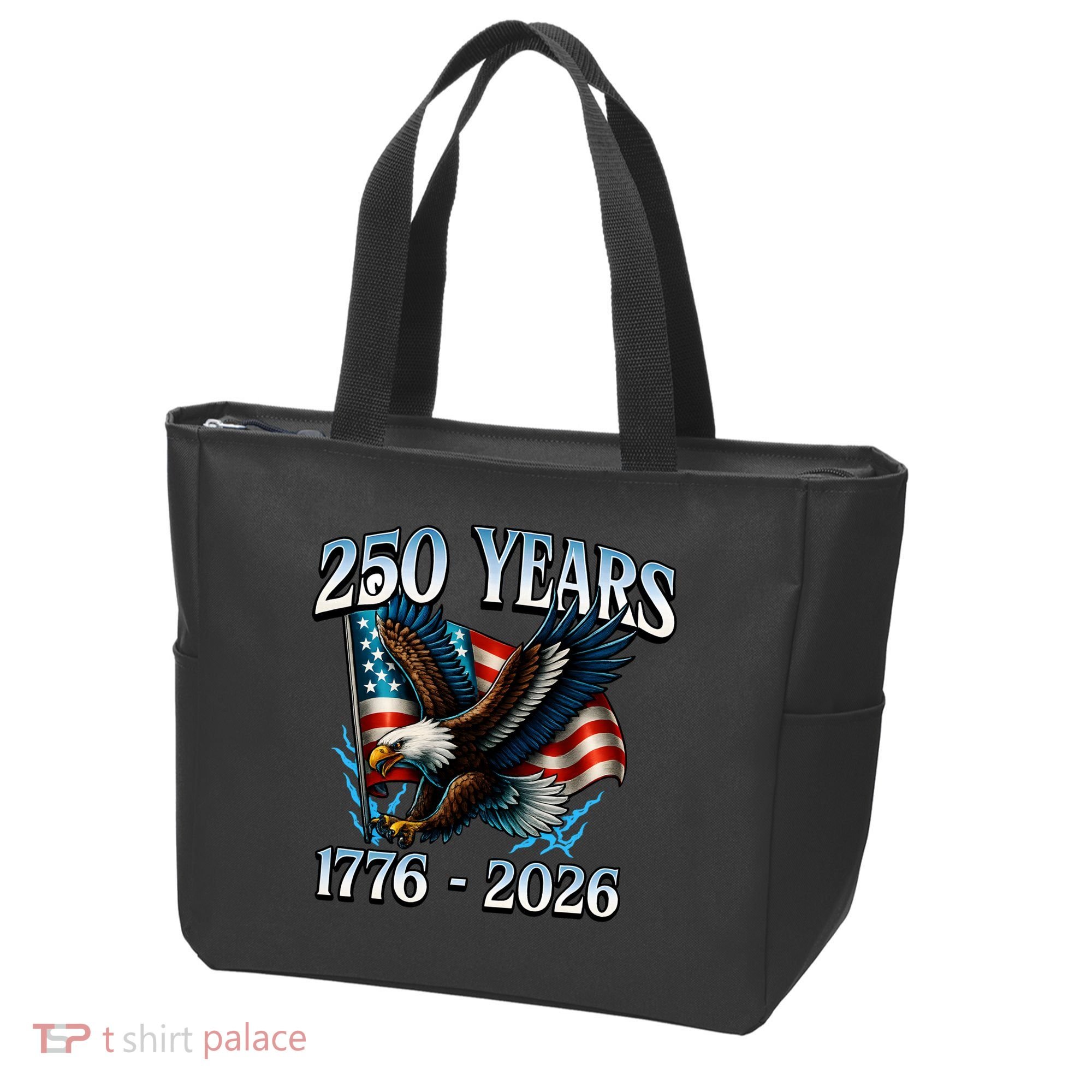 Eagle Flag 250 Years 1776-2026 250th Birthday Tote Bag