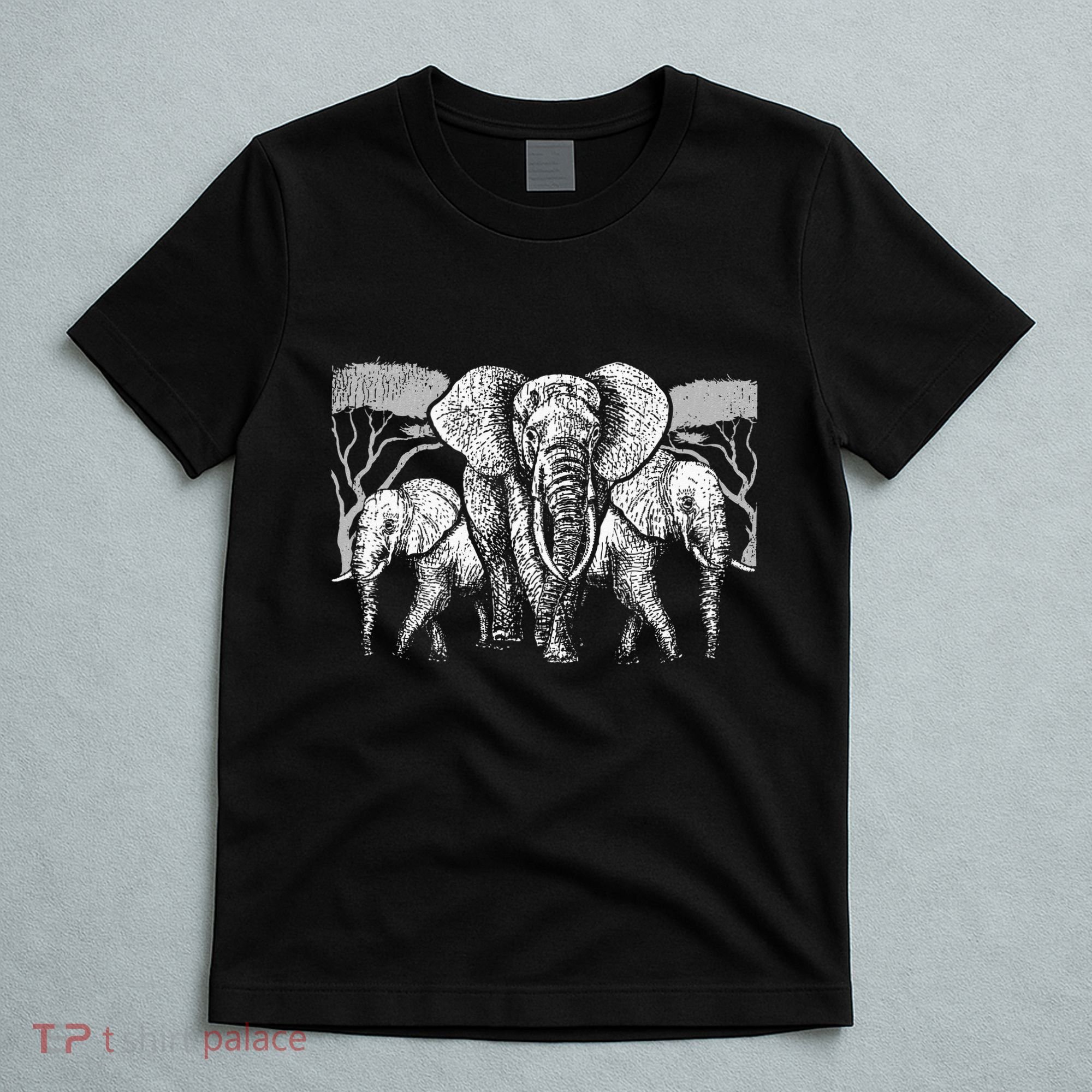 Elephant Family Africa Safari Zoo Keeper Gift Elephant T-Shirt