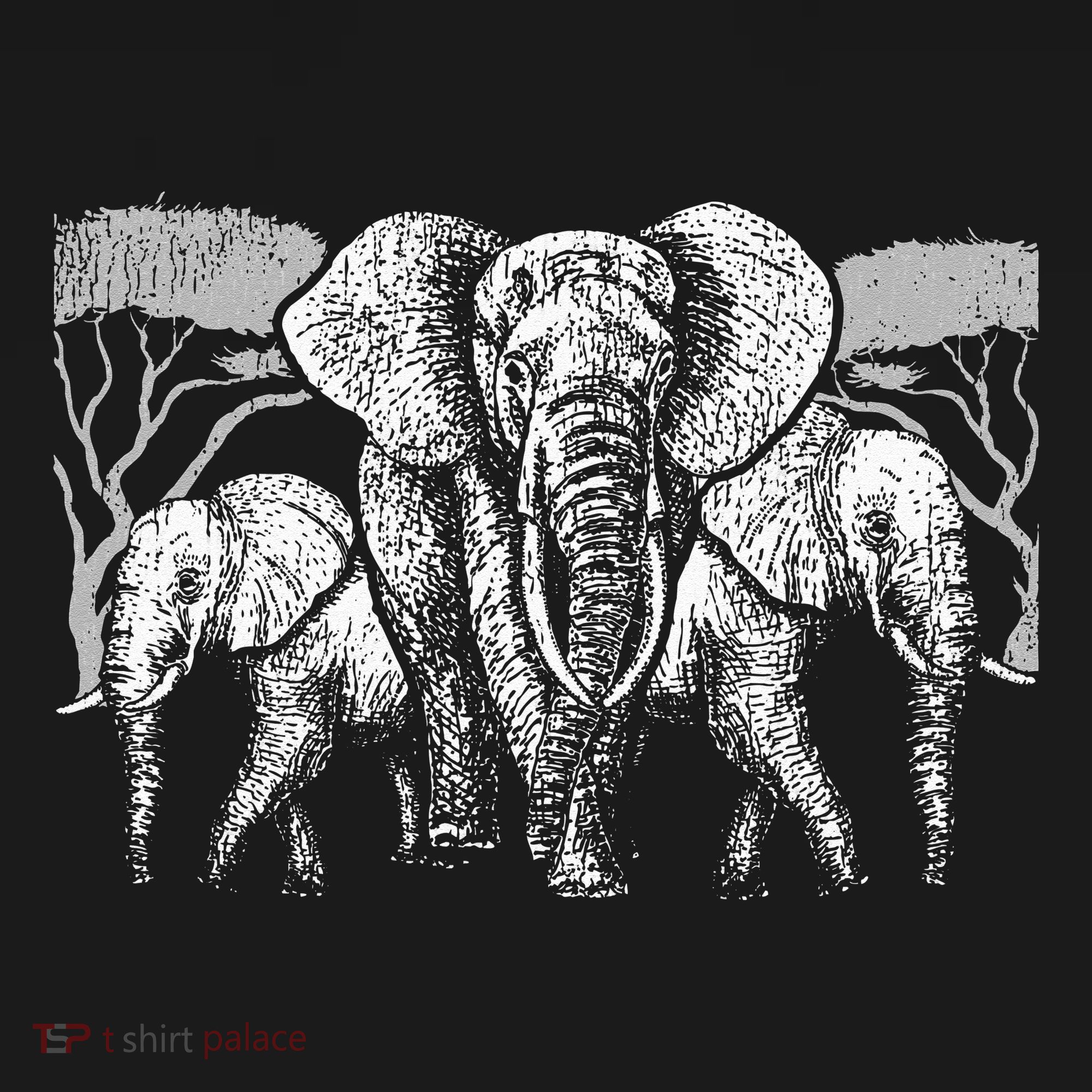 Elephant Family Africa Safari Zoo Keeper Gift Elephant T-Shirt