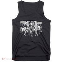 Elephant Family Africa Safari Zoo Keeper Gift Elephant Tank Top thumb 0