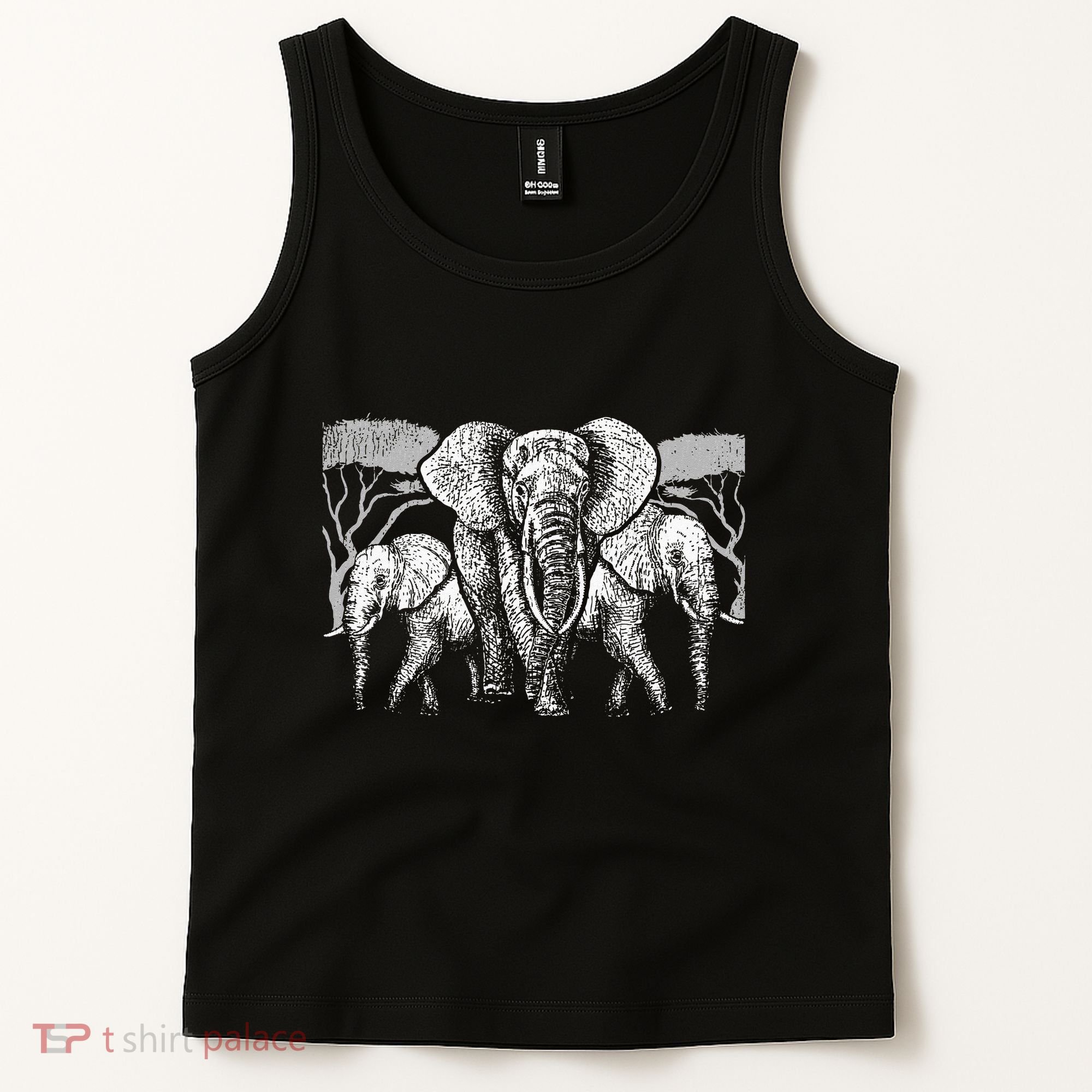 Elephant Family Africa Safari Zoo Keeper Gift Elephant Tank Top