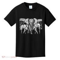 Elephant Family Africa Safari Zoo Keeper Gift Elephant Kids T-Shirt thumb 0