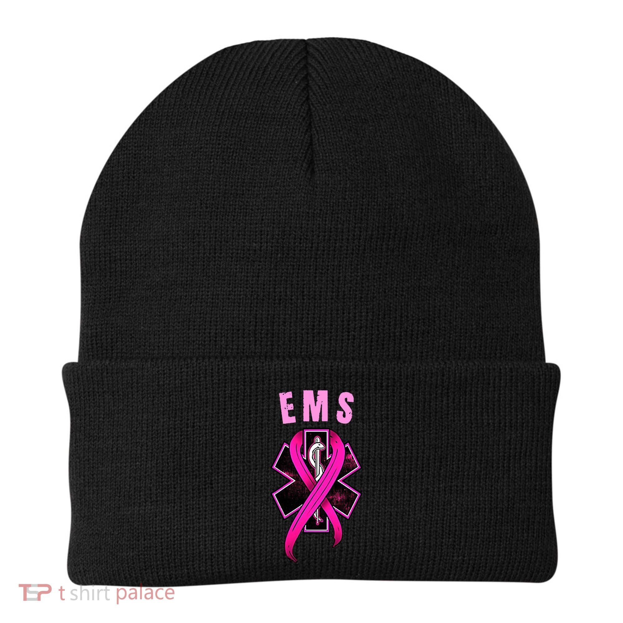 EMS For A Cure Breast Cancer Awareness Beanie