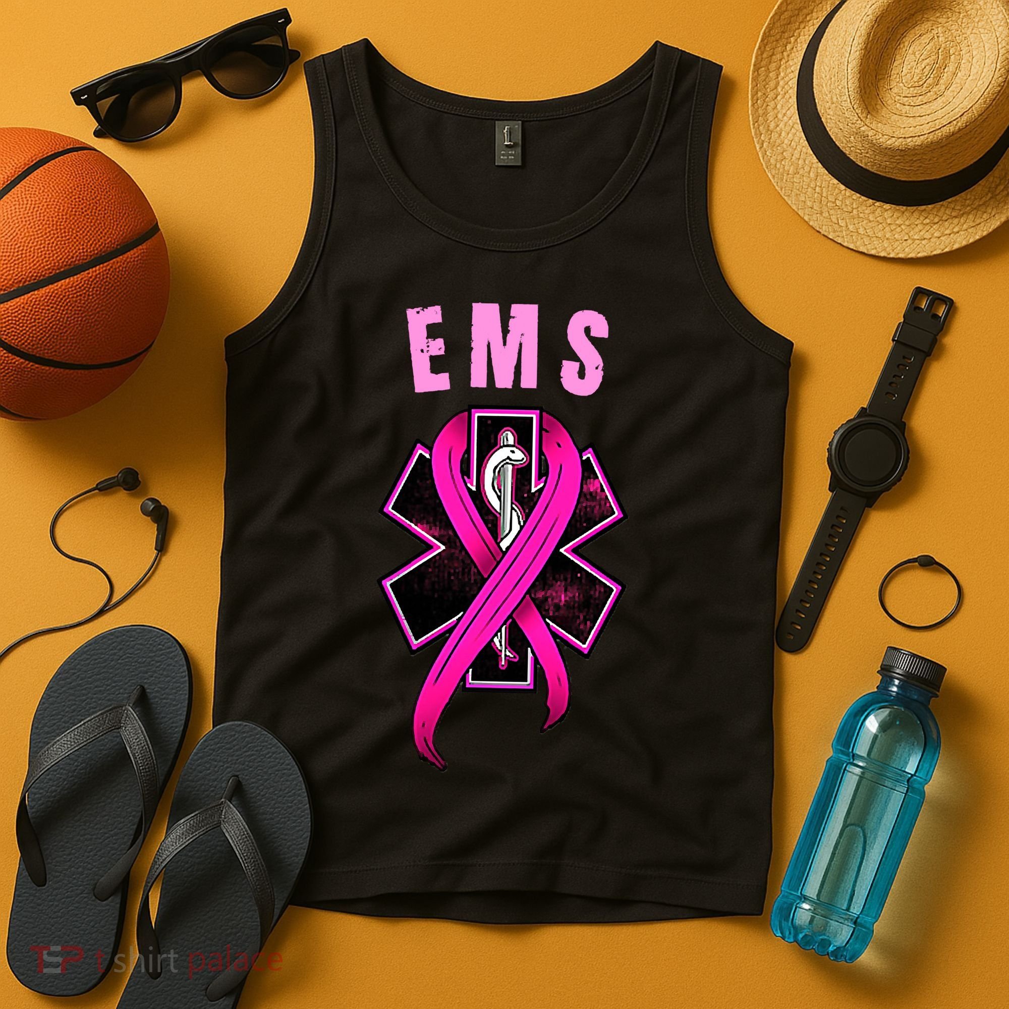EMS For A Cure Breast Cancer Awareness Tank Top