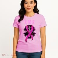 EMS For A Cure Breast Cancer Awareness Women's T-Shirt thumb 4