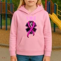 EMS For A Cure Breast Cancer Awareness Kids Hoodie thumb 3