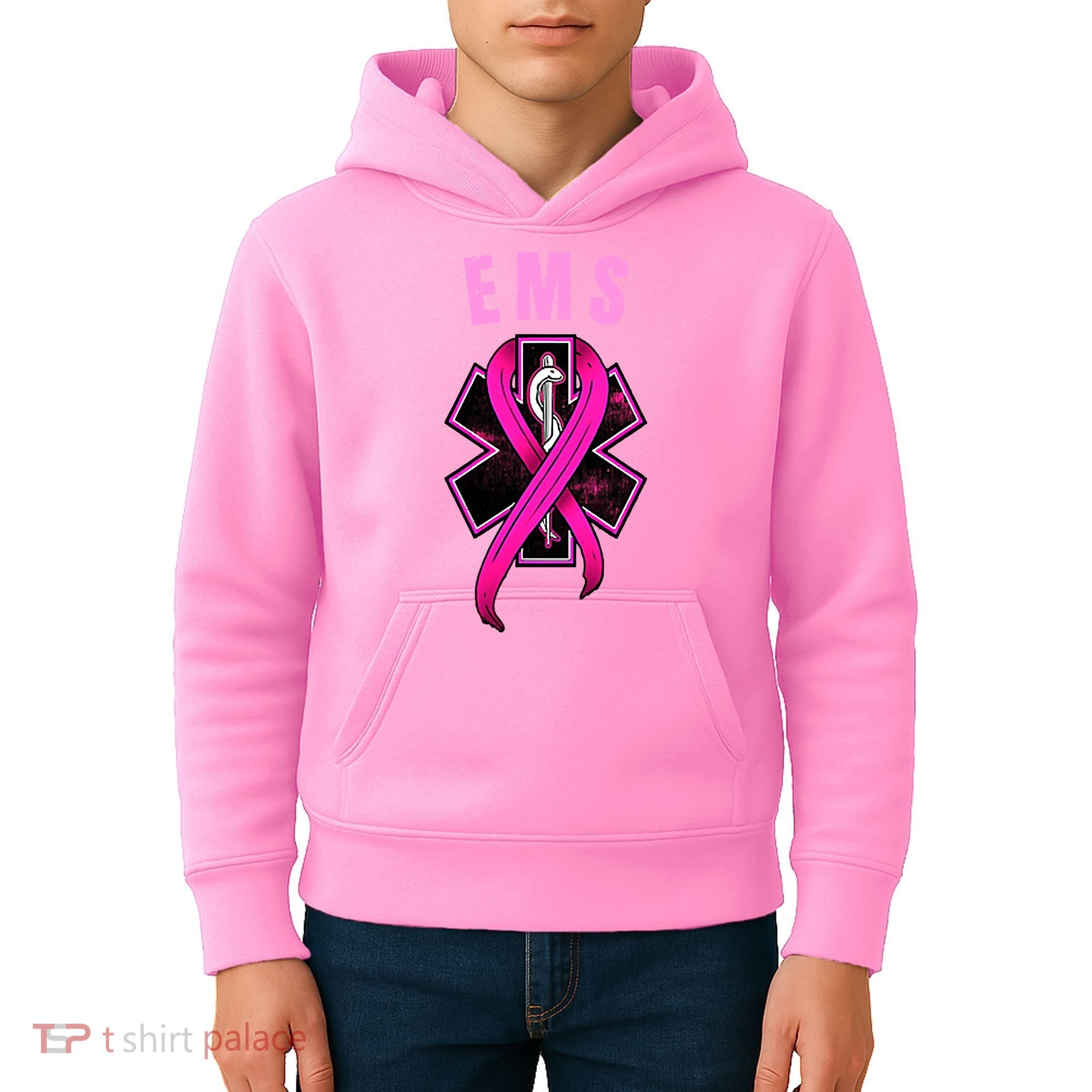 EMS For A Cure Breast Cancer Awareness Kids Hoodie