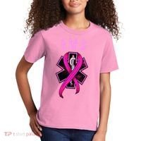 EMS For A Cure Breast Cancer Awareness Kids T-Shirt thumb 2
