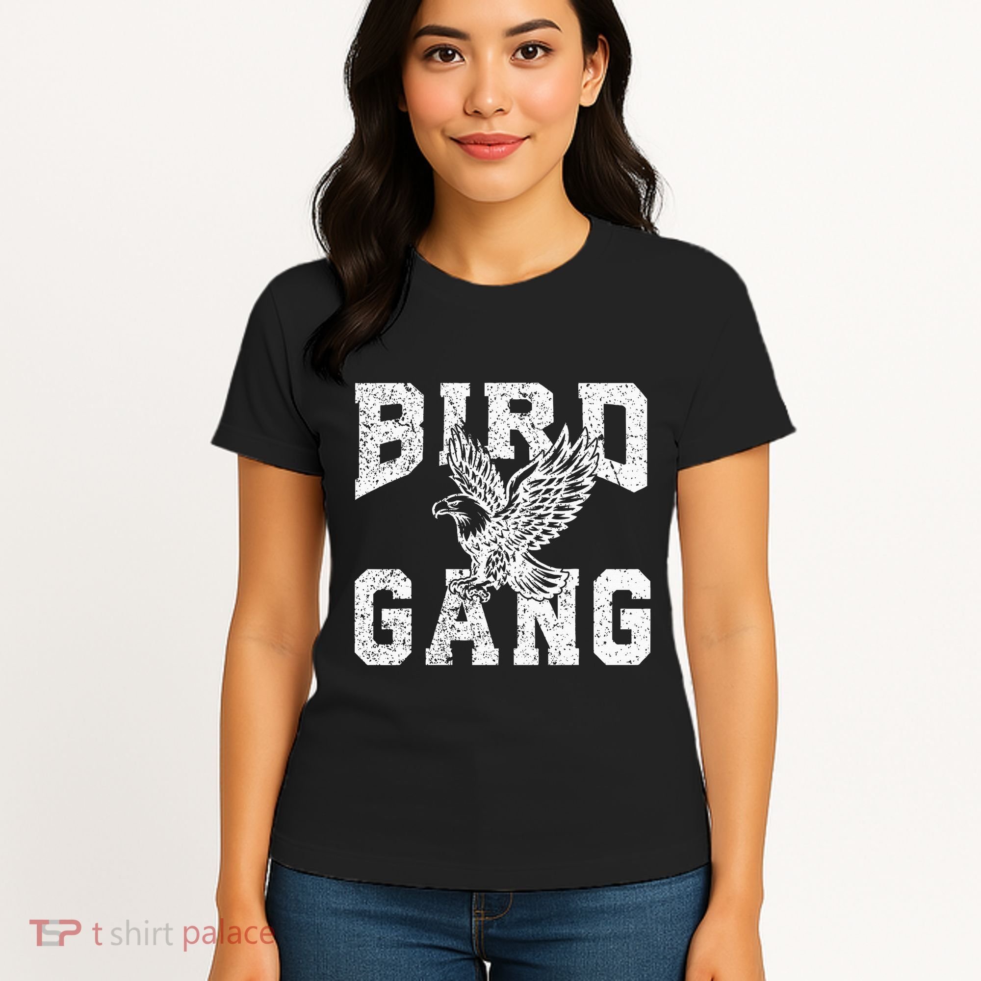 E.A.G.L..Es. F.L.Y. Bird Gang Inspirational Women's T-Shirt