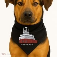 Edmund Fitzgerald Big Fitz Nautical USA-Made Doggie Bandana thumb 1