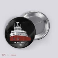 Edmund Fitzgerald Big Fitz Nautical Button thumb 0