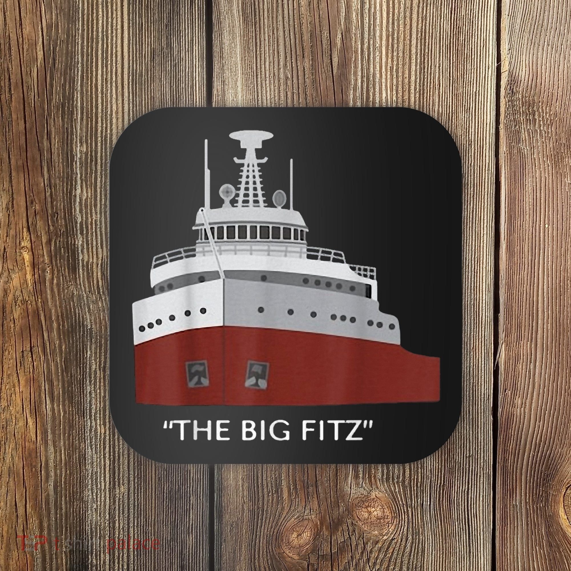Edmund Fitzgerald Big Fitz Nautical Coaster