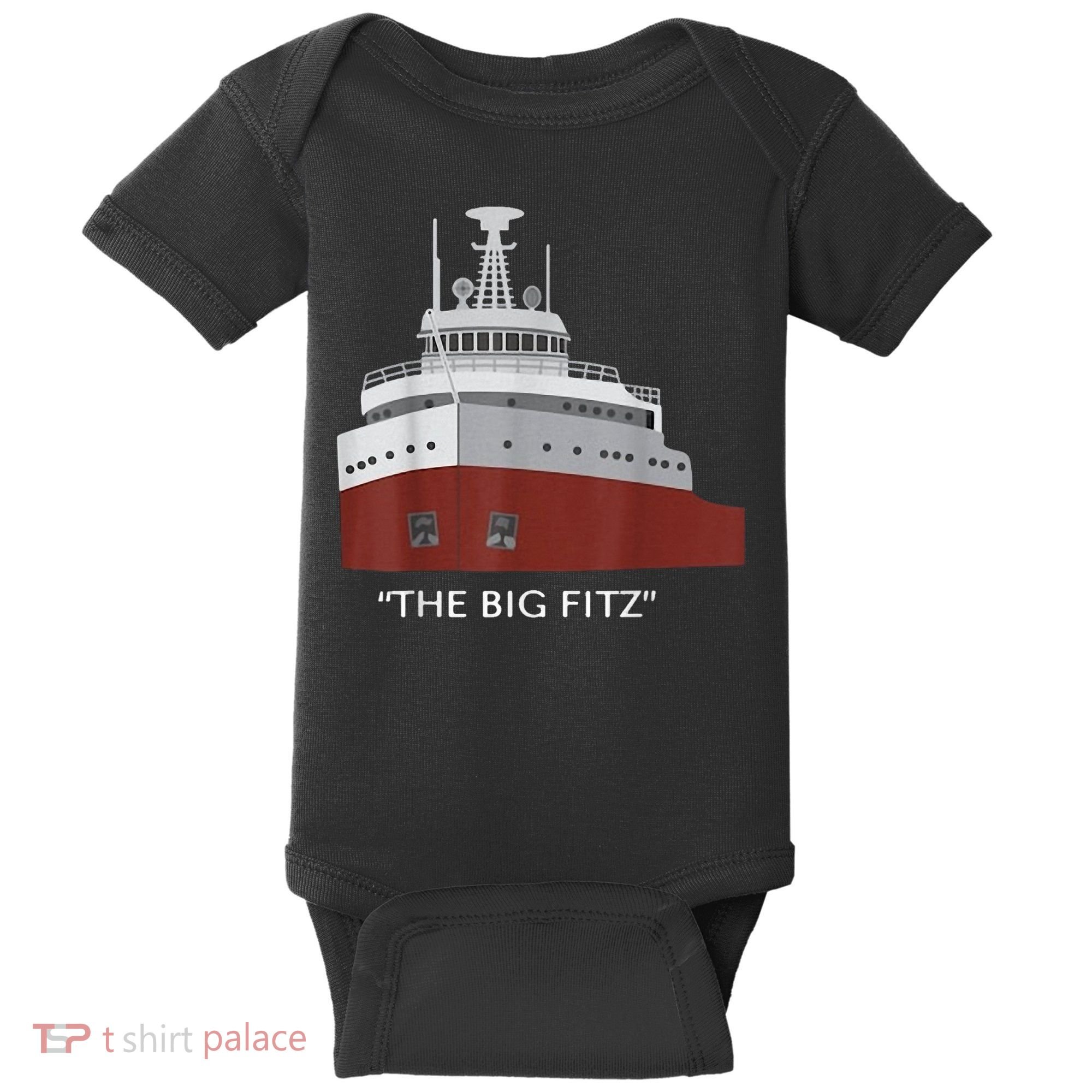Edmund Fitzgerald Big Fitz Nautical Baby Bodysuit