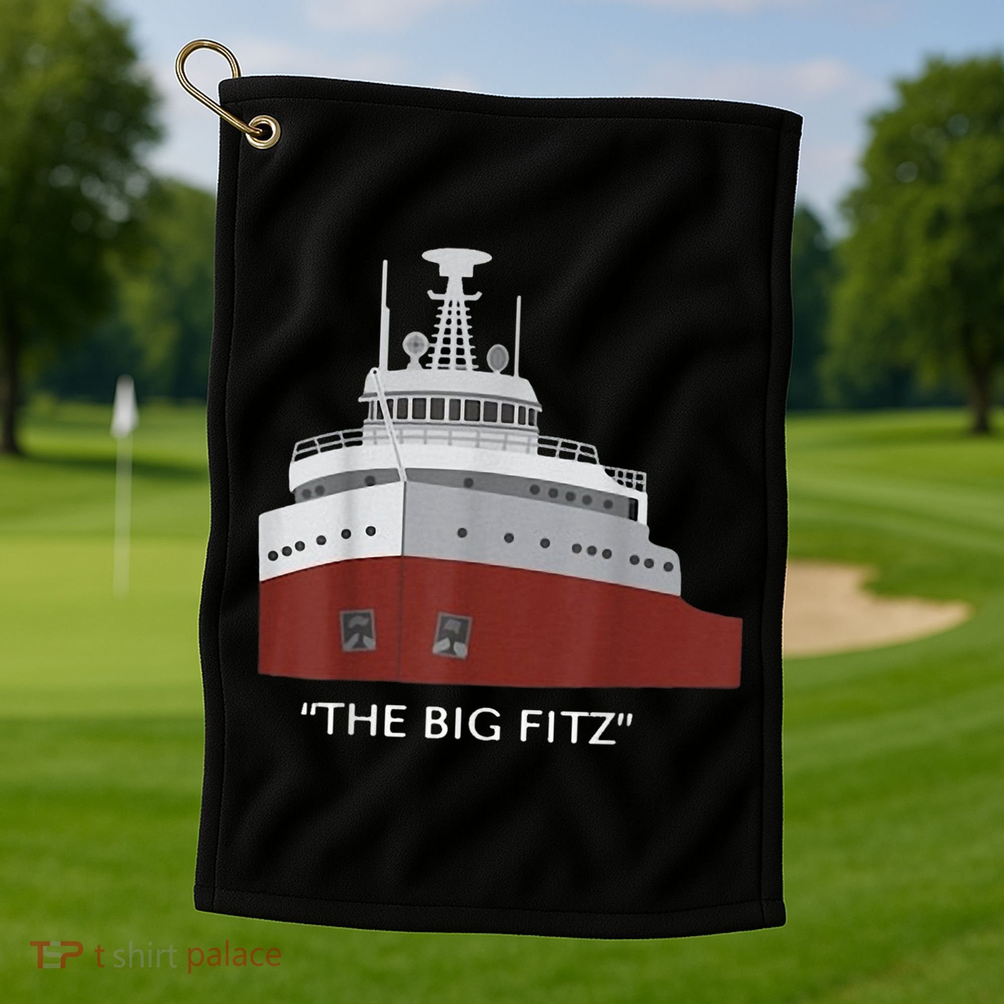 Edmund Fitzgerald Big Fitz Nautical Golf Towel