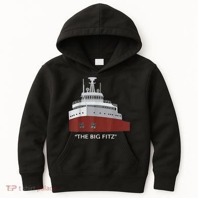 Edmund Fitzgerald Big Fitz Nautical Kids Hoodie