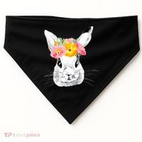 Easter Female Bunny Holiday USA-Made Doggie Bandana thumb 0