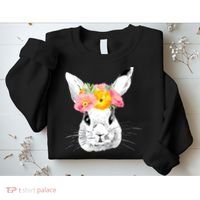 Easter Female Bunny Holiday Sweatshirt thumb 2