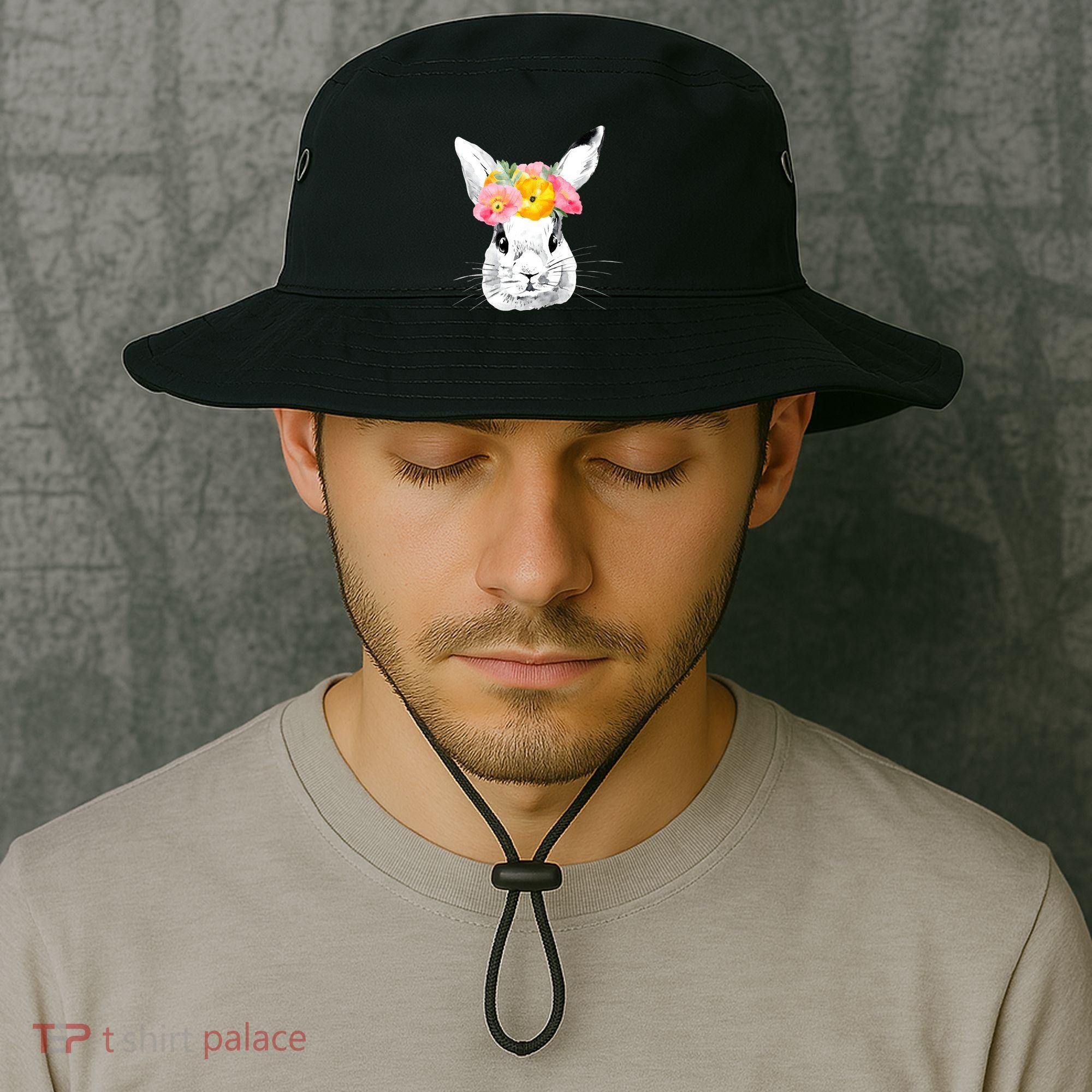 Easter Female Bunny Holiday Bucket Hat