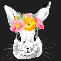Easter Female Bunny Holiday Golf Towel thumb 3