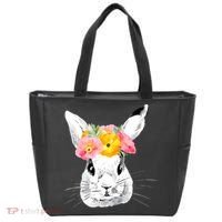 Easter Female Bunny Holiday Tote Bag thumb 0