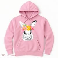 Easter Female Bunny Holiday Hoodie thumb 0