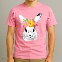 Easter Female Bunny Holiday T-Shirt thumb 3