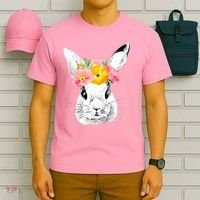 Easter Female Bunny Holiday T-Shirt thumb 6