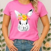 Easter Female Bunny Holiday Women's T-Shirt thumb 2