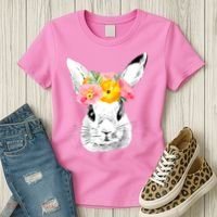 Easter Female Bunny Holiday Women's T-Shirt thumb 3