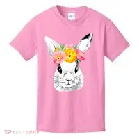 Easter Female Bunny Holiday Kids T-Shirt thumb 0