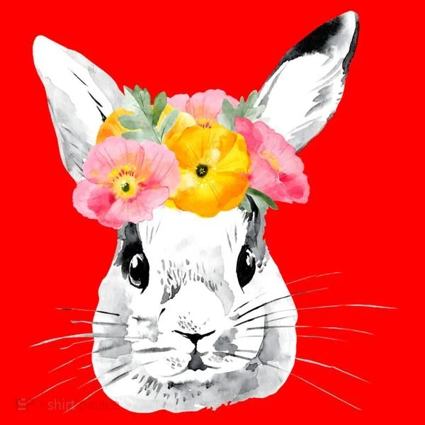 Easter Female Bunny Holiday Santa Hat