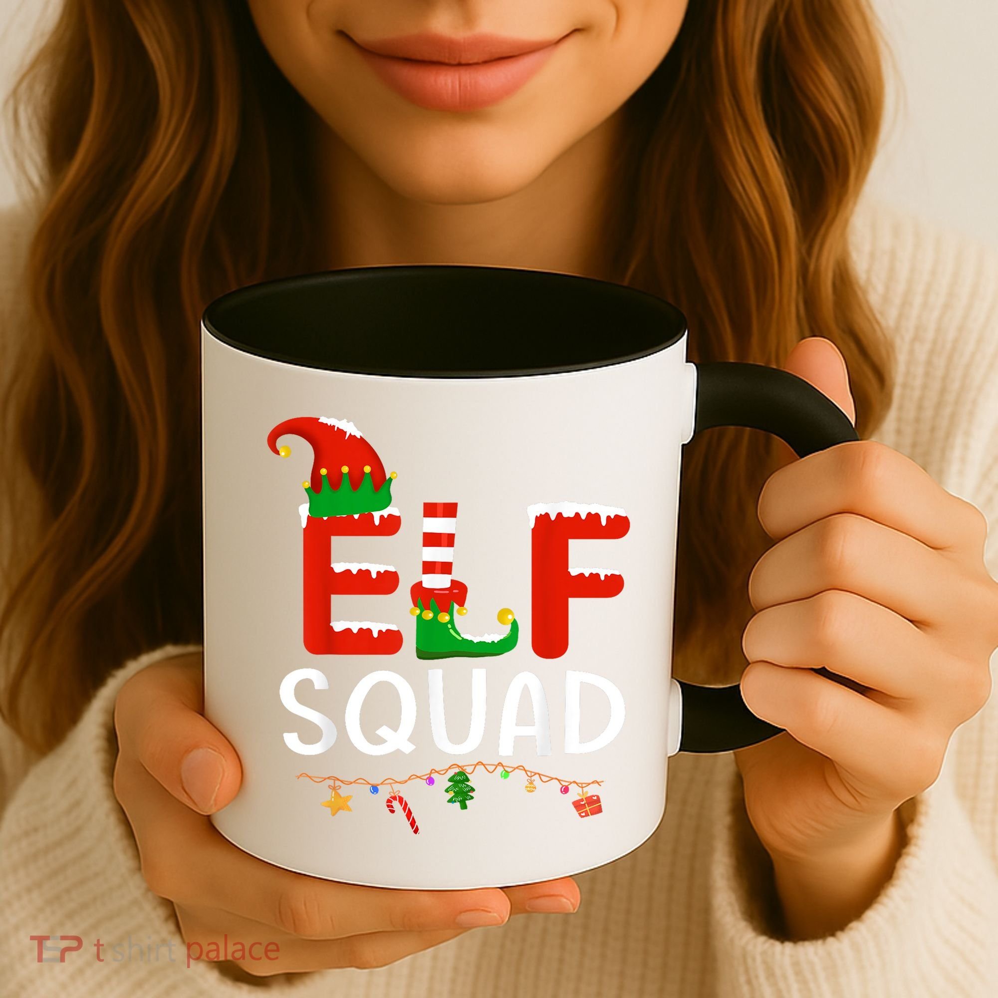 Elf Family Christmas Matching Pajamas XMas Elf Squad Coffee Mug