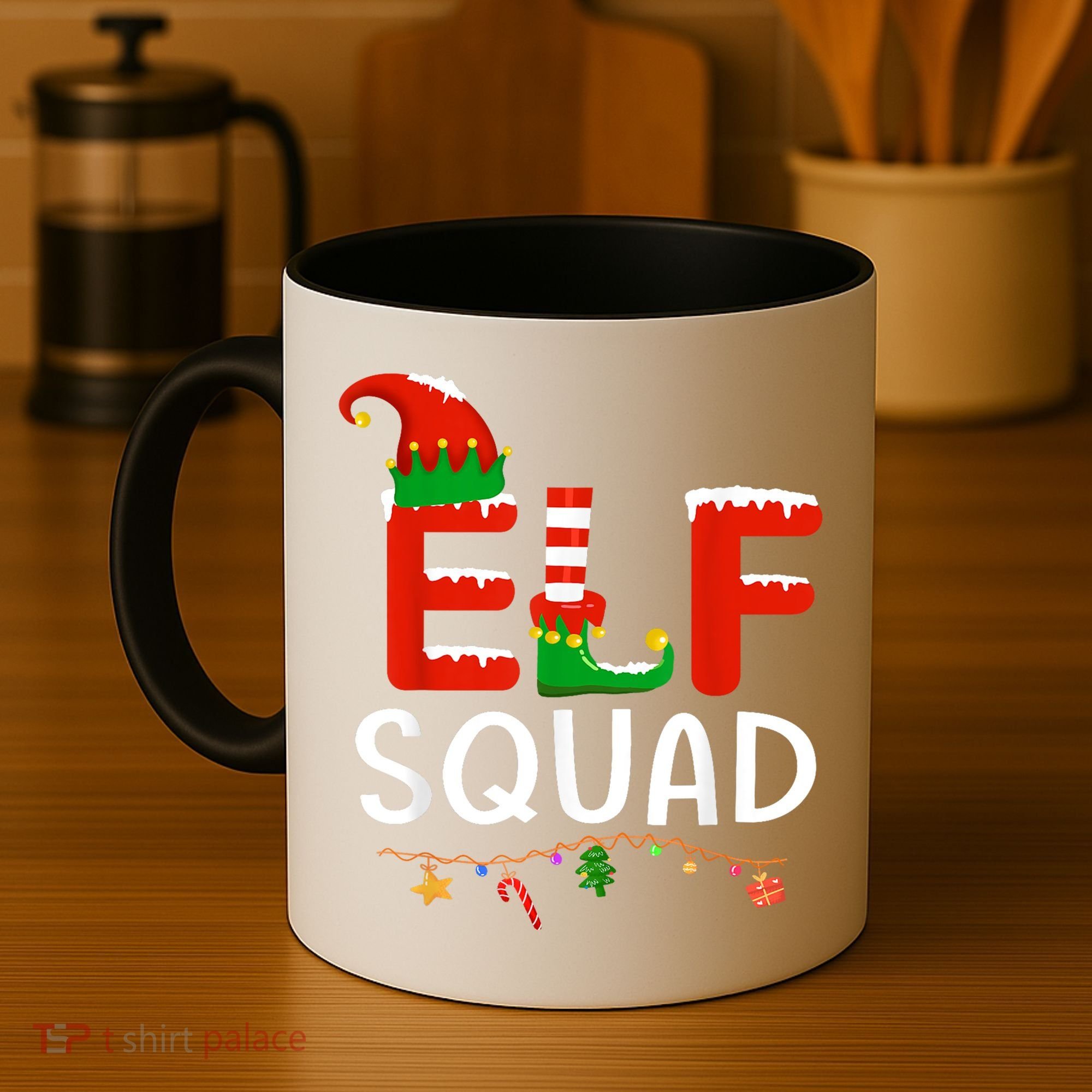 Elf Family Christmas Matching Pajamas XMas Elf Squad Coffee Mug