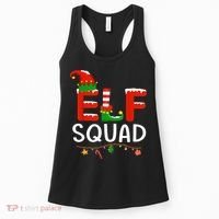 Elf Family Christmas Matching Pajamas XMas Elf Squad Women's Tank Top thumb 0