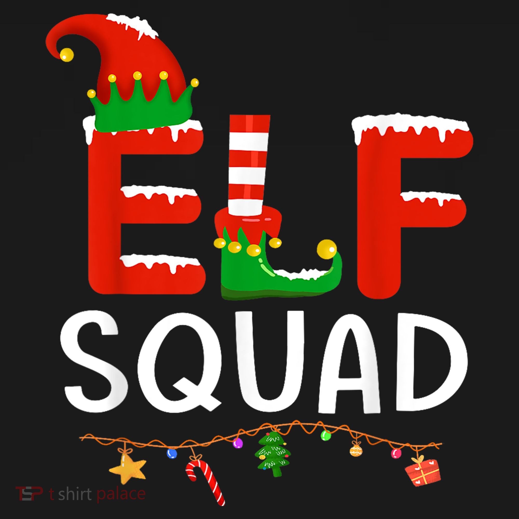 Elf Family Christmas Matching Pajamas XMas Elf Squad Women's Tank Top